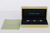 Vintage Alhambra Bracelet - 5 Motifs - Mother Of Pearl - 19,5 CM - B&P
