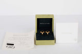 Vintage Alhambra Earrings - Yellow Gold - Onyx - B&P