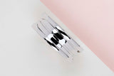 B.Zero 1 Three Band Ring - White Gold - Size 57 - B