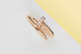 Juste Un Clou Ring - Rose Gold & Diamonds - Size 56 - B&P