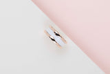 B.Zero 1 Two-Band Ring - Rose Gold & Ceramic - Size 53 - B