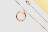 Juste un Clou Necklace - Rose Gold & Diamonds - 41 CM - B&P