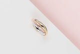 Trinity Ring - Yellow, Rose, White Gold - Size 53 - B&P