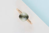 Nudo Petit Ring - Rose & White Gold - Prasiolite - Size 55 - B&P