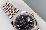 Datejust 36 Everose/Steel 'Black Dial - Roulette Date - Jubilee'