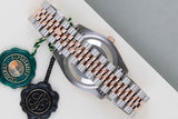 Datejust 36 Everose/Steel 'Black Dial - Roulette Date - Jubilee'