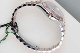 Datejust 36 Everose/Steel 'Black Dial - Roulette Date - Jubilee'
