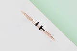Tiffany T Narrow Wire Bracelet - Rose Gold - Size M - B