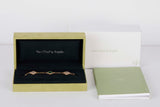 Vintage Alhambra Bracelet - 5 Motifs - Diamonds & Malachite - 19,5 CM - B&P