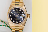 Datejust 26 'Black Diamond Dial - President'