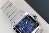 Santos Medium 'Blue Dial'