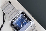 Santos Medium 'Blue Dial'