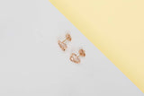 Elsa Peretti Open Heart Earrings - 11 MM -  Rose Gold - B