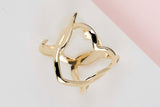Big Hearts Ring - Yellow Gold - Size 55