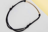 Bracelet with Hollow Tubed Bar - Yellow Gold