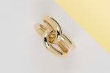 Double-Knot Ring - Yellow Gold - Size 55