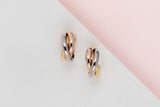 Trinity Earrings Classic - Yellow, Rose, White Gold - B&P