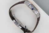 Santos 100 Medium 'Silver Roman Dial'