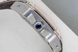 Santos 100 Medium 'Silver Roman Dial'
