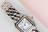 Panthère Small 'Yellow Gold and Steel - White Roman Dial'