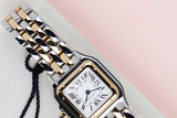 Panthère Small 'Yellow Gold and Steel - White Roman Dial'
