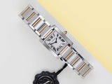 Tank Française Small 'Yellow Gold and Steel - White Roman Dial