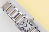 Tank Française Small 'Yellow Gold and Steel - White Roman Dial