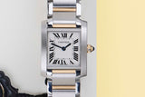 Tank Française Small 'Yellow Gold and Steel - White Roman Dial