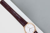 Saxonia 'Silver Dial - Rose Gold'