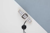 Santos Galbée 'White Roman Dial - Steel/Yellow Gold'
