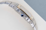 Santos Galbée 'White Roman Dial - Steel/Yellow Gold'