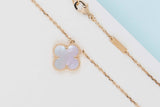 Vintage Alhambra Necklace - Yellow Gold - Mother of Pearl - 42 CM - B&P