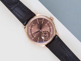 Cellini Dual Time 'Rose Gold - Chocolate Dial'