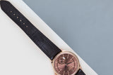 Cellini Dual Time 'Rose Gold - Chocolate Dial'