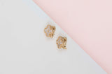 Vintage Alhambra Earrings - Yellow Gold - Diamonds - B&P