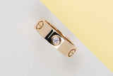Love Ring - Yellow Gold & Diamonds - Size 53 - B&P