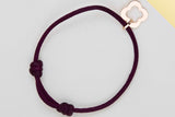 Byzantine Alhambra Cord Bracelet  - Rose Gold - Pouch & Papers