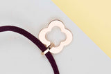 Byzantine Alhambra Cord Bracelet  - Rose Gold - Pouch & Papers