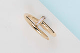 Juste Un Clou Ring - Yellow Gold & Diamonds - Size 54 - B&P