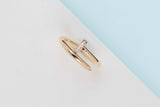 Juste Un Clou Ring - Yellow Gold & Diamonds - Size 54 - B&P