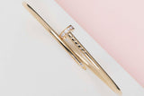 Juste Un Clou Bracelet Small - Yellow Gold & Diamonds - Size 17 - B&P