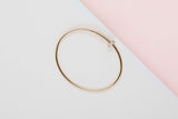 Juste Un Clou Bracelet Small - Yellow Gold & Diamonds - Size 17 - B&P