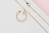 Juste Un Clou Necklace - Yellow Gold & Diamonds - 42CM - B&P