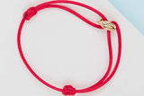Trinity Cord Bracelet - Yellow Gold - Pouch
