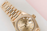Datejust 26 'Champagne Diamond Dial - President'