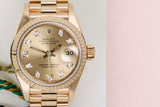 Datejust 26 'Champagne Diamond Dial - President'