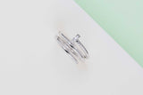 Juste Un Clou Double Ring - White Gold - Diamonds - Size 56 - B&P