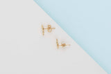Paloma Picasso Olive Leaf Earrings - Yellow Gold & Diamonds - B