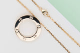 Love Pendant Necklace - Yellow Gold - 56 CM - B&P