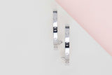Love Hoop Earings Large - White Gold - B&P
